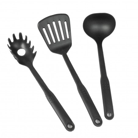 140019 Pack 3 bandejas rectangulares DGBAVARIA GREY stone con asas de silicona