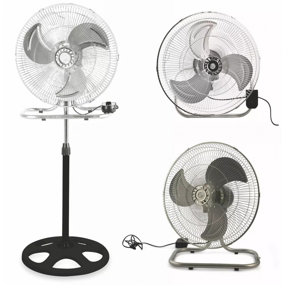 Ventilador FELICIA 3 en 1 con columna y aspa de pared 45cm 3 velocidades 60W