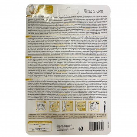 571050 Mascarilla ILUMINADORA 24k oro natural SETABLU colágeno hidratante