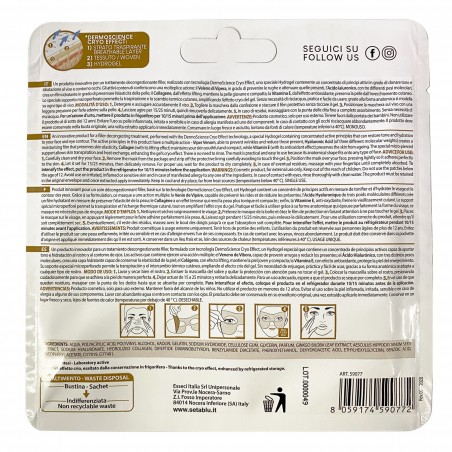 590772 Máscara efecto relleno hidrogel SETABLU reduce bolsas veneno de víbora