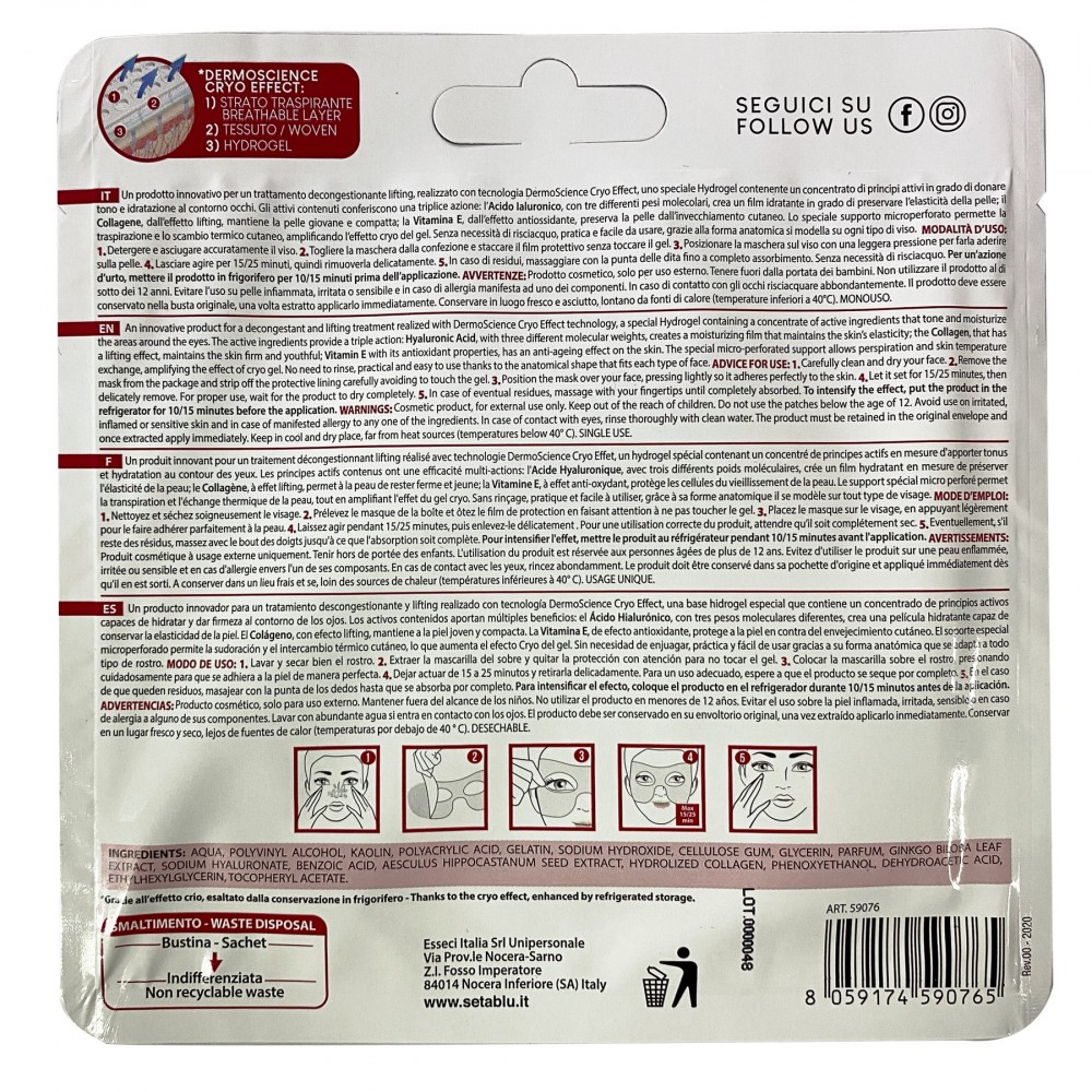 590765 Mascara ácido hialurónico SETABLU...