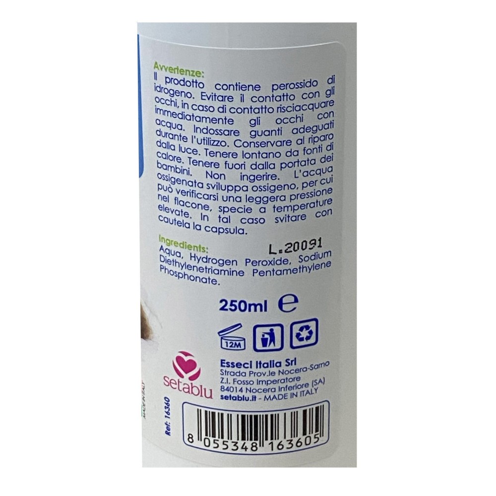 Agua oxígenada SETABLU 3% desinfectante 10...