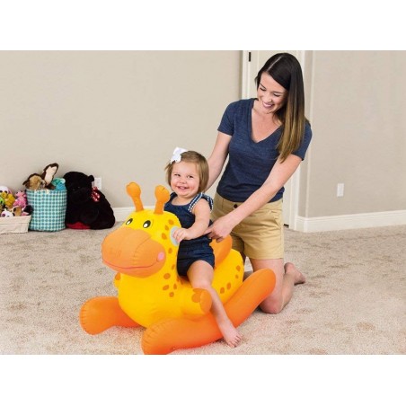 52220 Jirafa o dinosaurio inflable y cabalgable para niños Bestway 86x43x63 cm