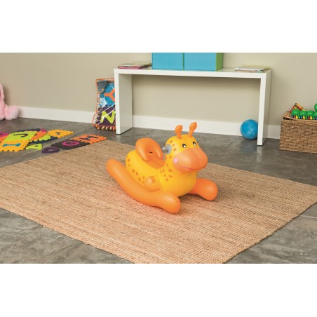 52220 Jirafa o dinosaurio inflable y cabalgable para niños Bestway 86x43x63 cm
