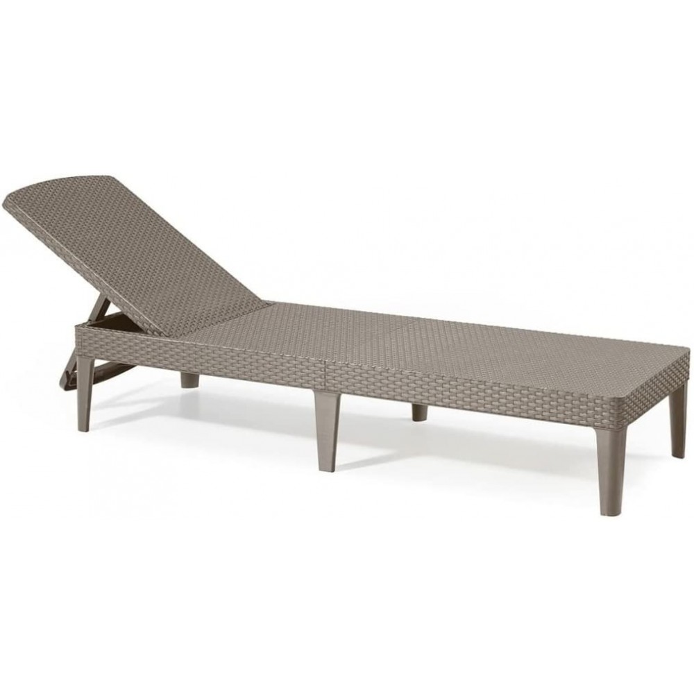 Tumbona de resina CAPPUCCINO JAIPUR 187x58 h29 cm Muebles de jardín