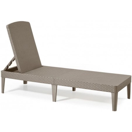 Tumbona de resina CAPPUCCINO JAIPUR 187x58 h29 cm Muebles de jardín