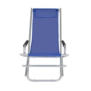 099253 Tumbona mezedora AZUL plegable con reposabrazos 2