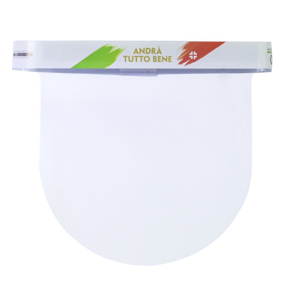 Protector facial ajustable de 24x29 cm protección contra salpicaduras de PVC