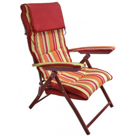 069871 Tumbona con relleno y reposapiés VALEXAN 64x30x98 cm