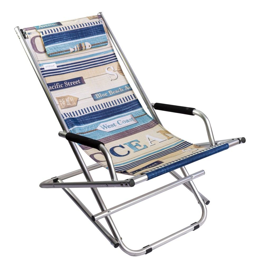 490099 Silla mecedora OCEAN ONSHORE plegable con reposabrazos