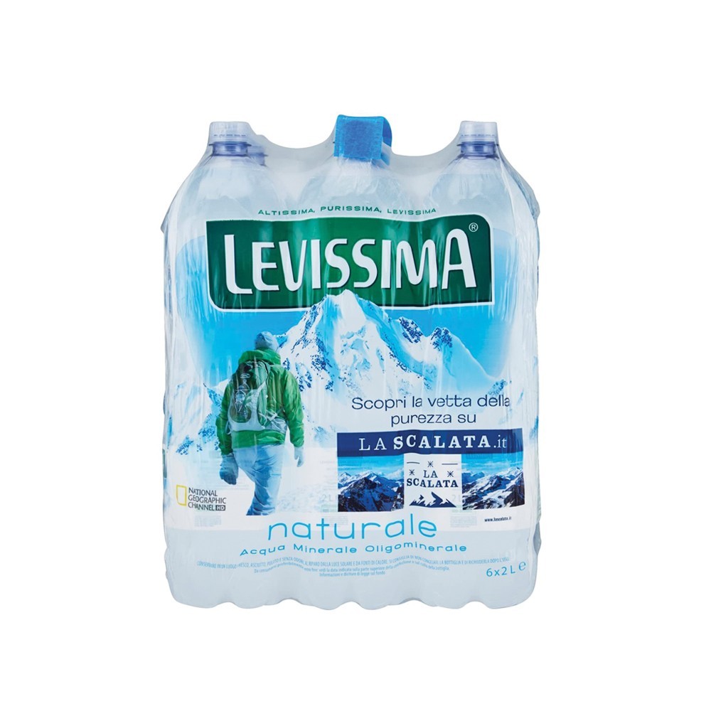Agua natural Mineral Levissima oligomineral 1.5 Lt (6 Botellas)