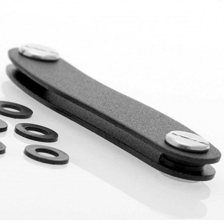 Organizador de aluminio para hasta 12 llaves Clever Keys cierre como navaja