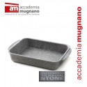 Bandeja para horno rectangualr 30x25 cm revestimiento con efecto piedra revestimiento - Accademia Mugnano CUORE DI PIETRA