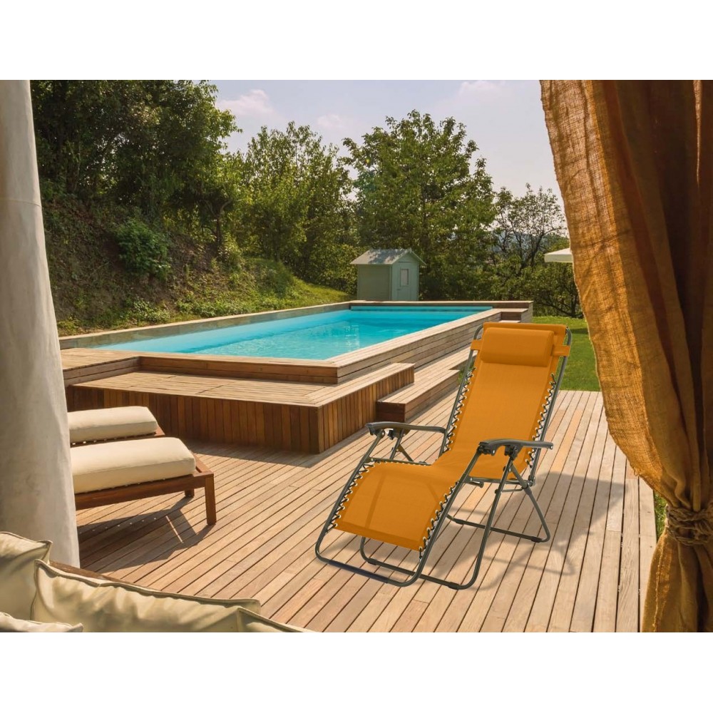 Silla plegable EVERTOP reclinable GRAVITÀ ZERO...