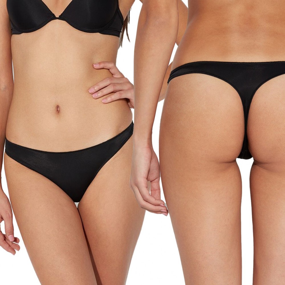 OUNO Pack 4 tangas 2xNegros 1xBlanco 1xBeige...