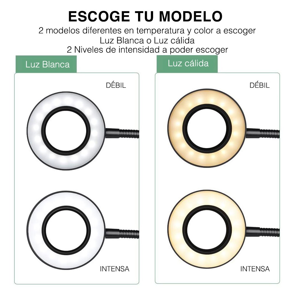 187103 Set SELFIE soporte para teléfono y...