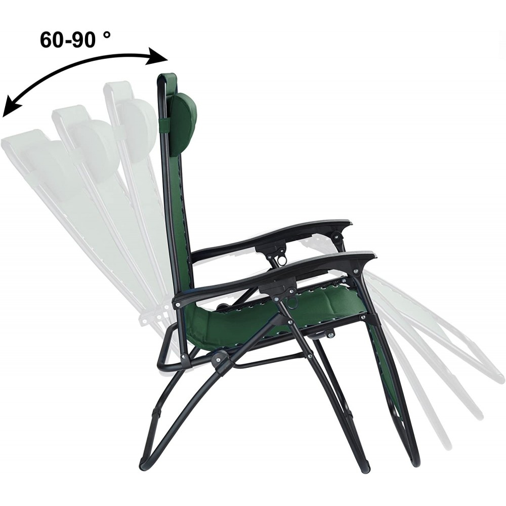 Silla plegable EVERTOP reclinable GRAVITÀ ZERO...