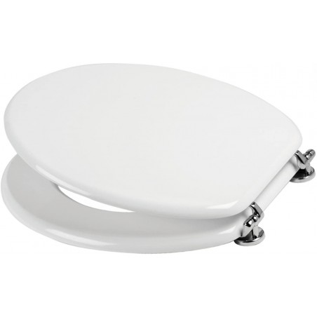 088561 Tapa con asiento universal para el baño MDF WHITE 43x37 cm inodoro