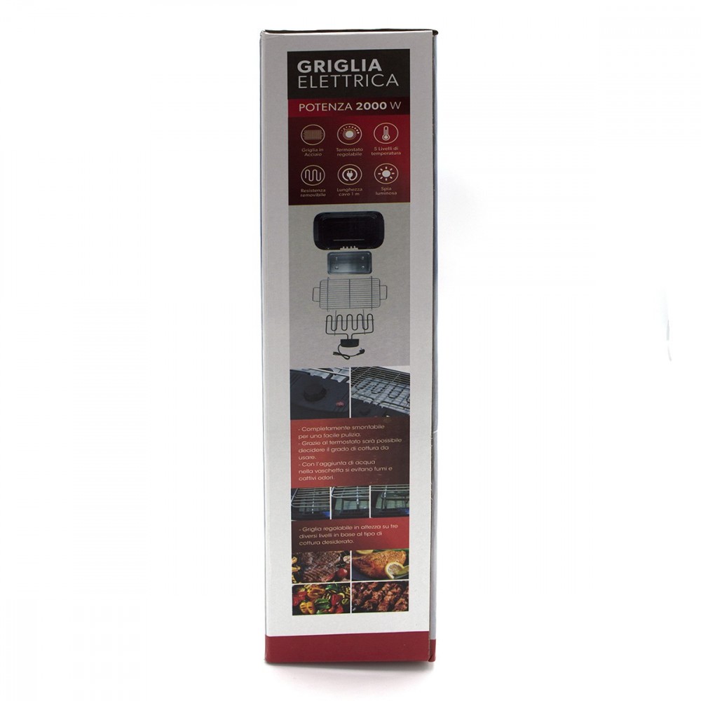 892904 Parrilla eléctrica 2000W Dictrolux 39x22...