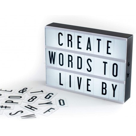 XL0445C Panel luminoso LED para mensajes (A5) 20x15x4,5cm funciona con pilas