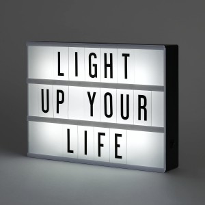 XL0445C Panel luminoso LED para mensajes (A5) 20x15x4,5cm... 2
