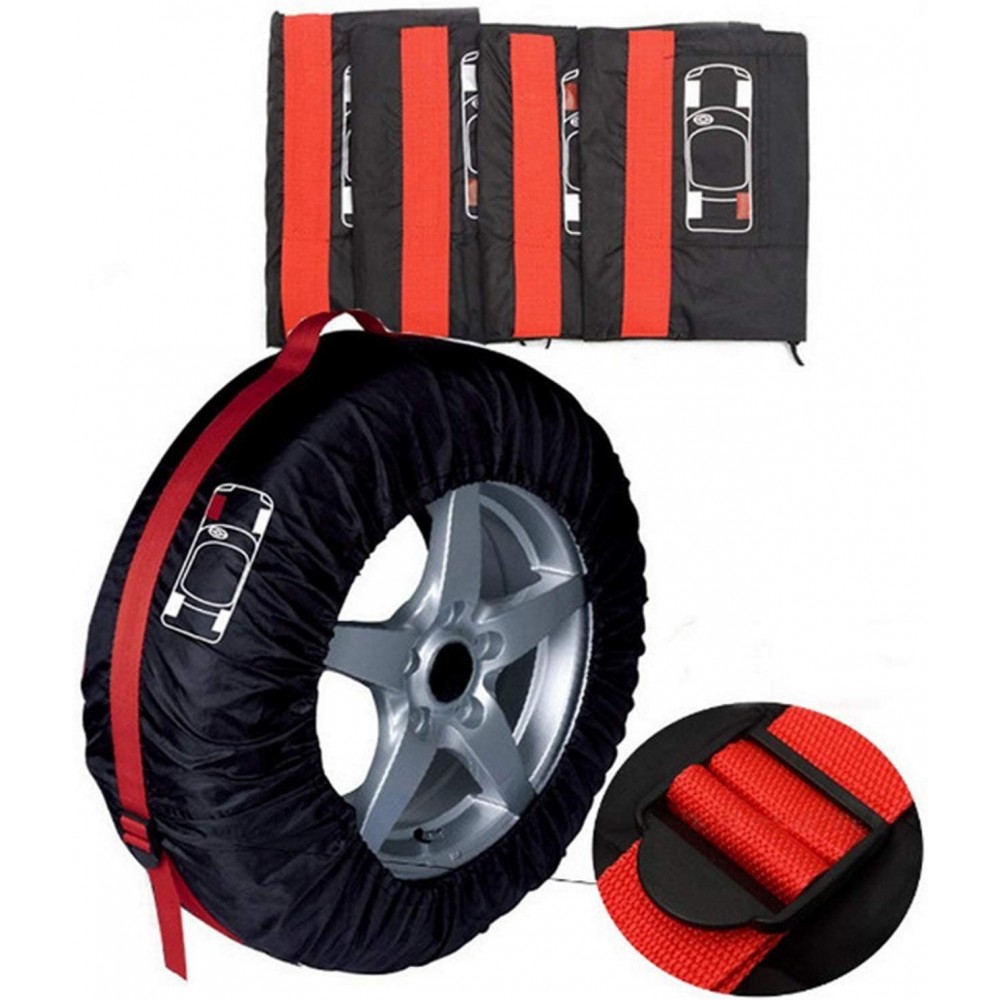 Cubre neumático negro 19 a 23 pulgadas protección automóvil 120 x 53 cm