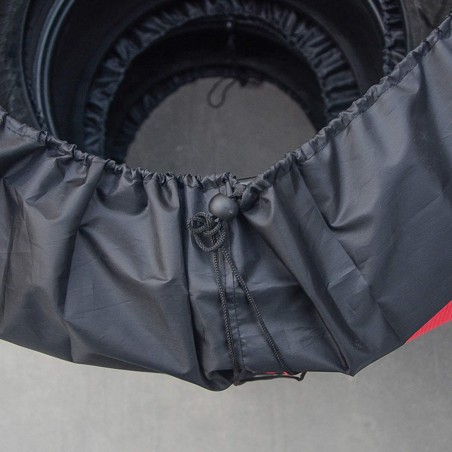 Cubre neumático negro 19 a 23 pulgadas protección automóvil 120 x 53 cm