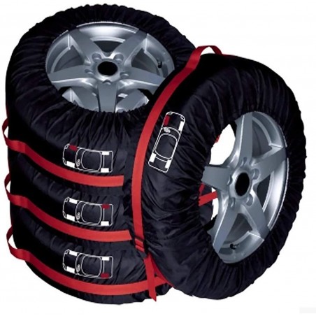 Cubre neumático negro 19 a 23 pulgadas protección automóvil 120 x 53 cm