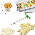 Cortador de patata en forma de rizo para decoraciones en espiral y vaciador de frutas y verduras - WELKHOME