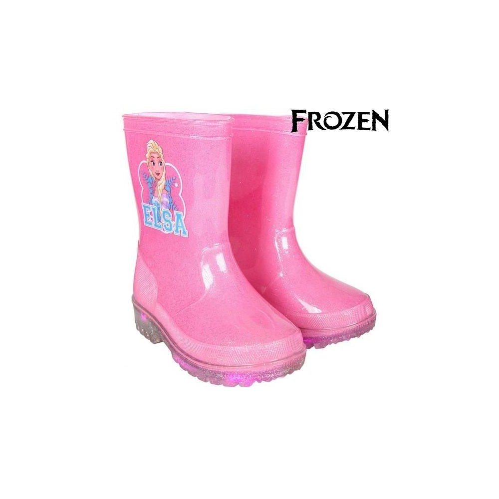 23-3499 Botas de para niñas Frozen ELSA goma con purpurina rosa y luminosa