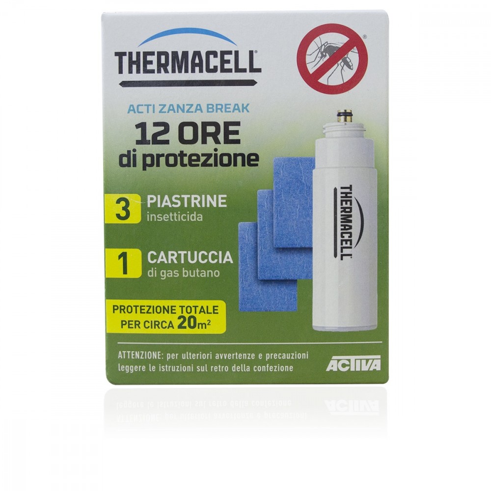 985110 ThermaCELL 3 plaquetas insecticidas + 1 cartucho 12 horas de protección