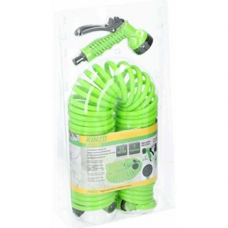 074276 Manguera de jardín extensible FUBUCA 15 Mt 7 acoplamiento rápido