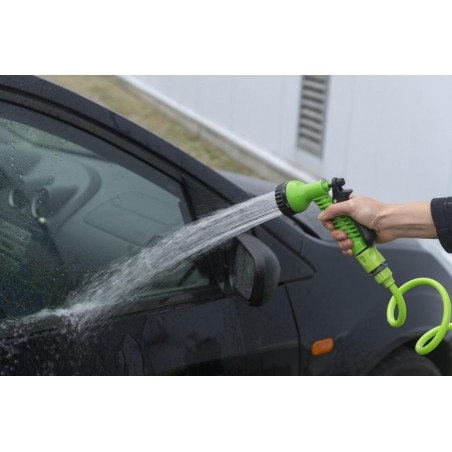 074276 Manguera de jardín extensible FUBUCA 15 Mt 7 acoplamiento rápido