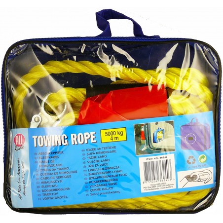 362403 Cuerda de Nylon AllRide 4 metros de largo para remolcar hasta 5000 kg