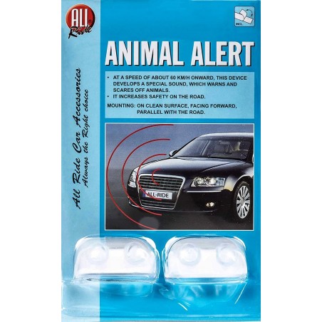 024516 Alarma detector de animales para coche AllRide alarma acústica 2 piezas