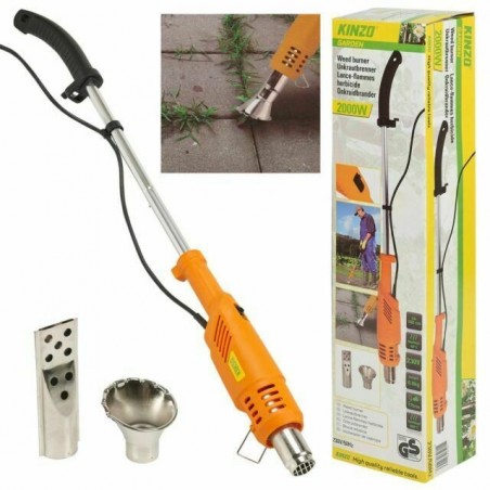 072913 Quemador de malas hierbas Kinzo Garden de 2000 W funciona con cable