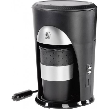 391472 Cafetera de 1 cápsula 12 v para coche o camión color negro 23h cm 170W