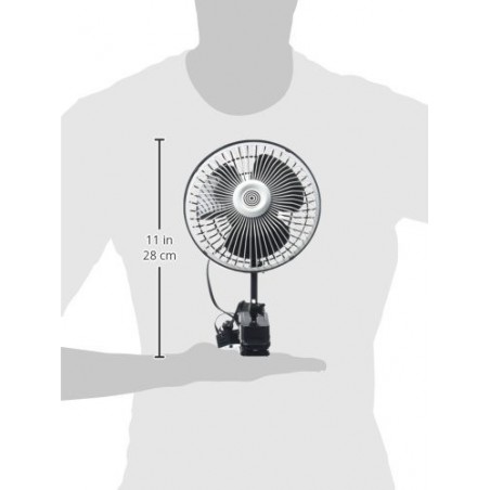 722276 Ventilador 24V con pinza para coche o camión 26 x 18 x 15 cm ALL RIDE