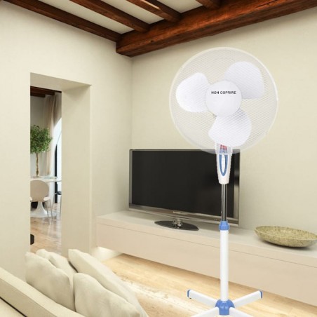 Ventilador DGSUMMER 40cm 3 velocidades potencia 45W 130h cm con luz