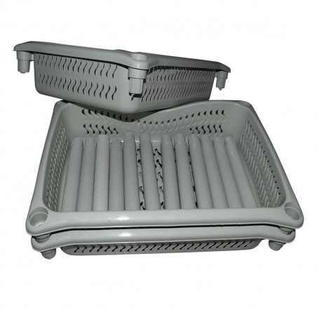 Carro modular para frutas hasta 4 cestas de 36 x 28 x 9.5h cm ideal para cocina