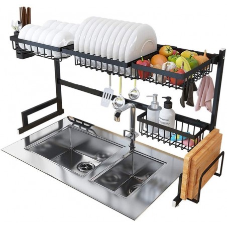 980028 Escurridor de platos Emay 71,5x45h cm para poner encima del fregadero