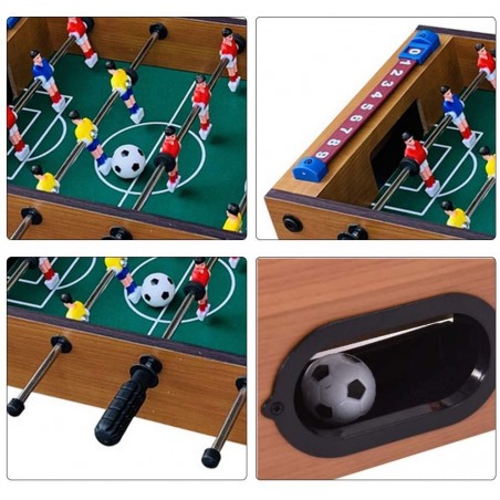 539706 Futbolín de mesa TableTop con 2 bolas 51x51x10h cm