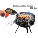 Pistola de aire en compresión para avivar la brasa la barbacoa la hoguera