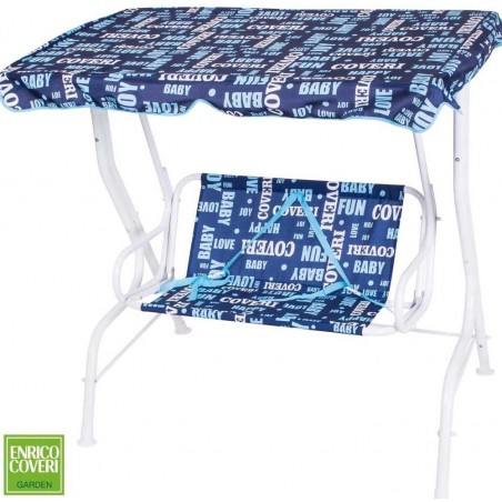 3177196 Mecedora Enrico Coveri de 2 plazas para niños 113x12xh45 cm AZUL