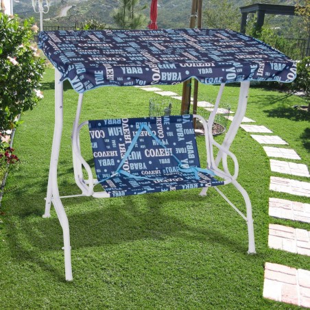 3177196 Mecedora Enrico Coveri de 2 plazas para niños 113x12xh45 cm AZUL