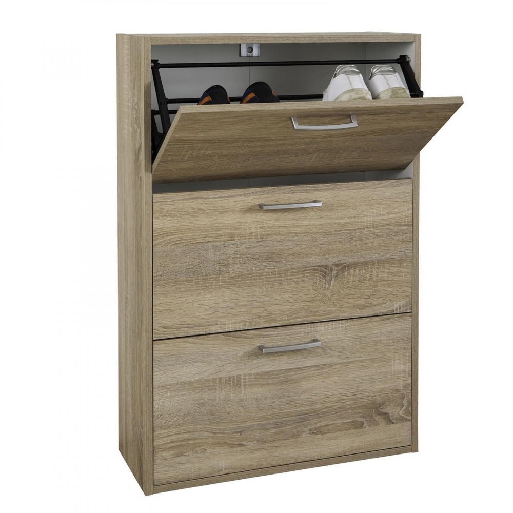 Zapatero con 3 puertas TWICE 63x24xh120 cm en...