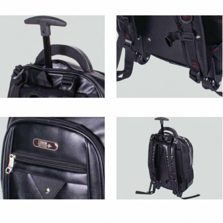 Mochila Coveri Collection Trolley de negocios 35x19x55h cm Poliéster NEGRO