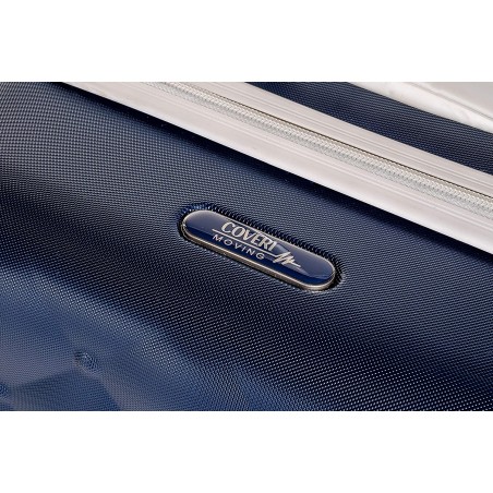 6065015 Set 3 maletas de viaje Coveri Collection ABS BERLIN Azul y Blanco