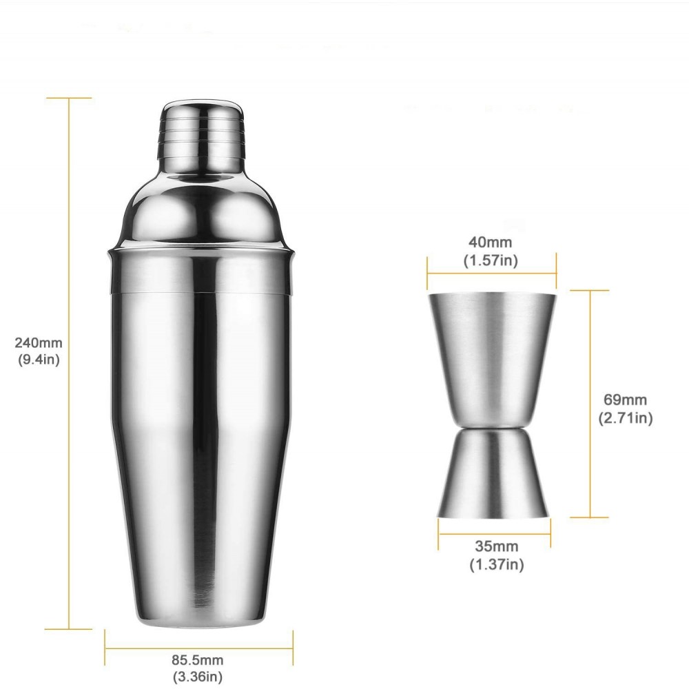 Kit 12 + 1 piezas de Barman con base de madera...