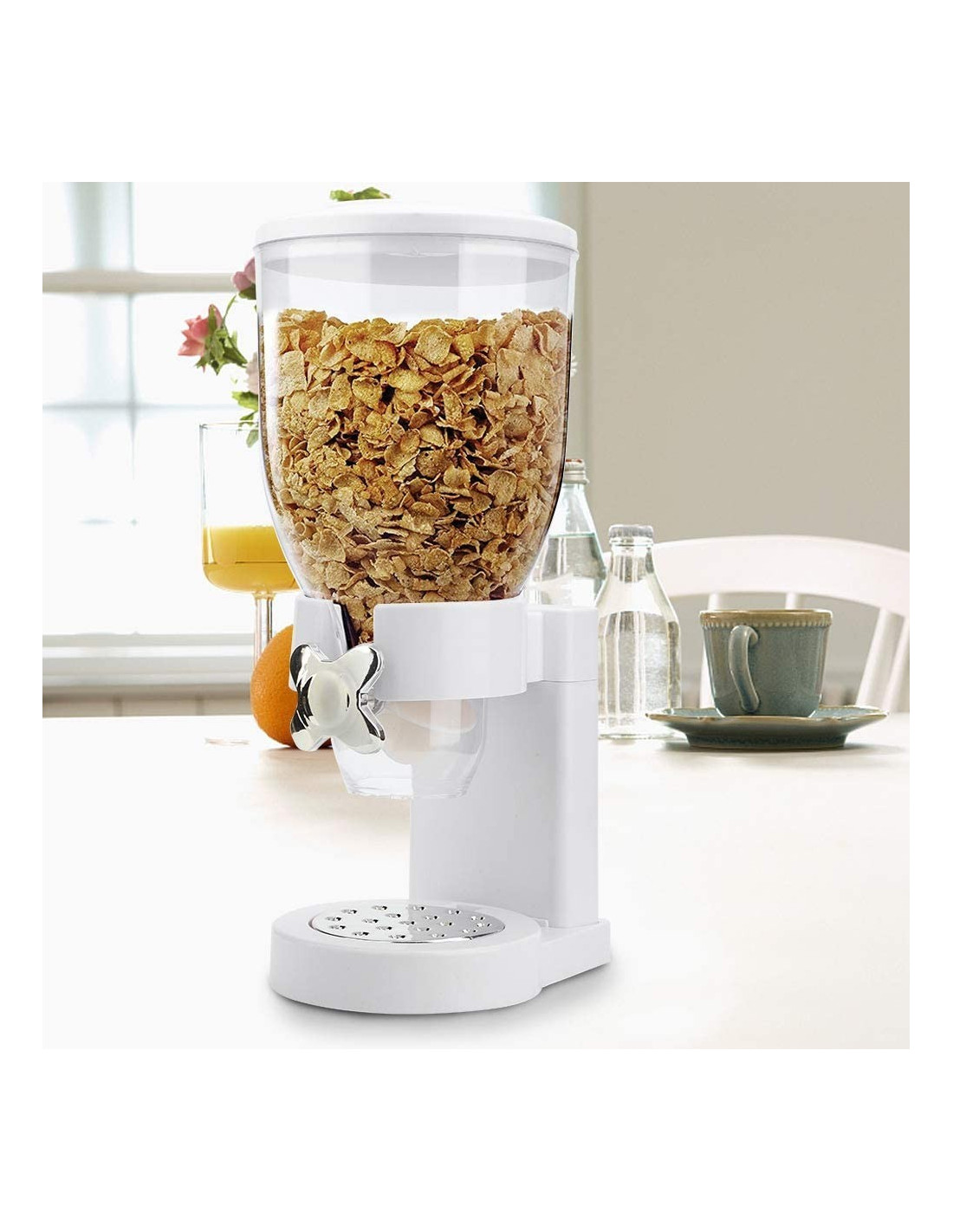 Dispensador de cereales – Dispensador de alimentos secos fácil de usar,  recipientes de cereales perfectos como dulces, nueces, arroz, granola
